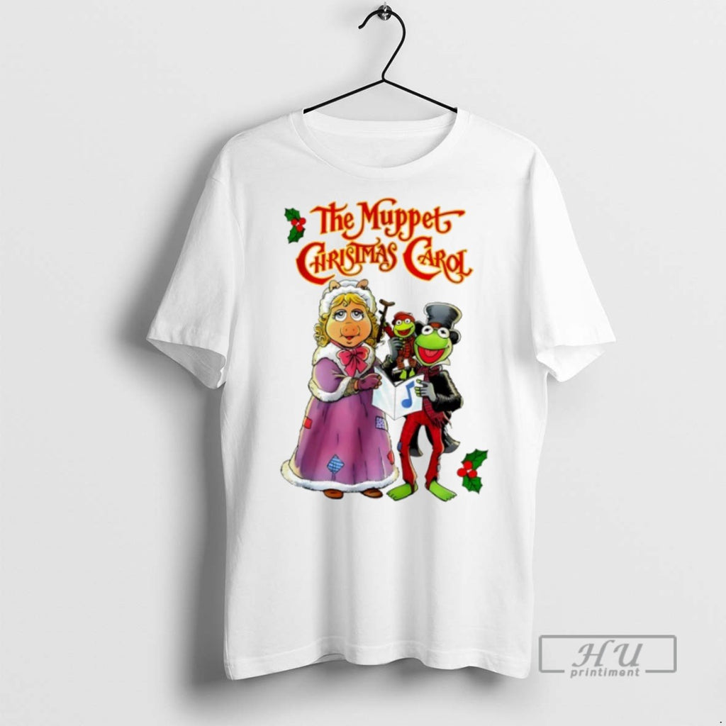 New Kermit Miss Piggy Tiny Tim The Muppet Christmas Carol Tee Shirts Sweatshirt Hoodies