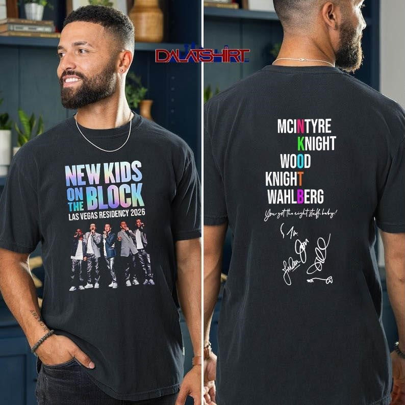 New Kids On Block The Las Vegas Residency 2026 shirt