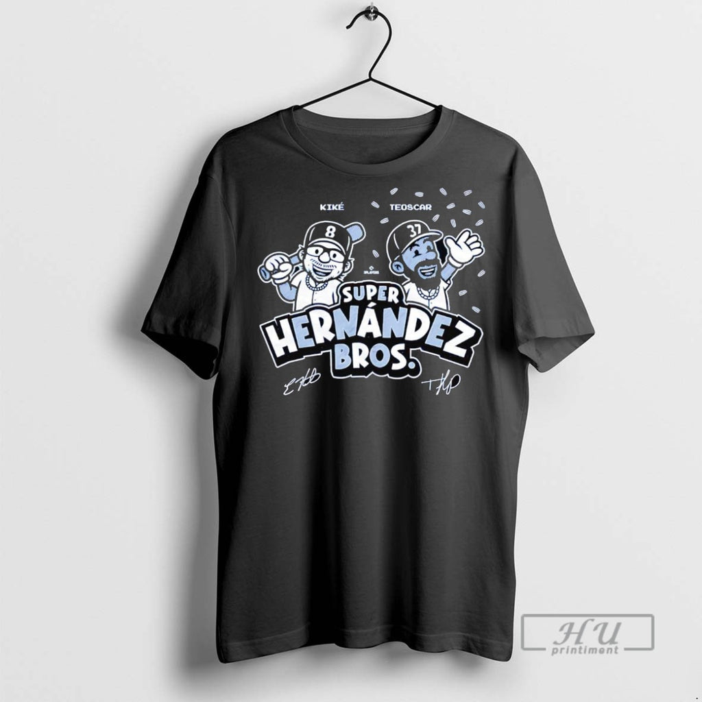 New Kike And Teoscar The Super Hernandez Bros Signatures Tee Shirts Sweatshirt Hoodies