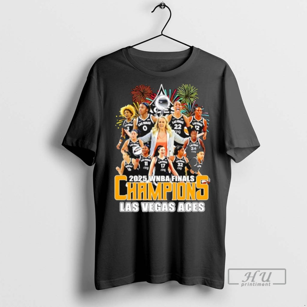 New Las Vegas Aces Finals 2025 Wnba Champions Team Tee Shirts Sweatshirt Hoodies