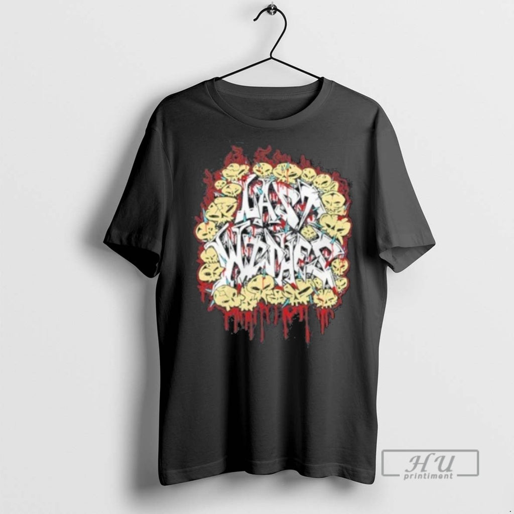 New Last Wishes Skull Graffiti Tee Shirts Sweatshirt Hoodies