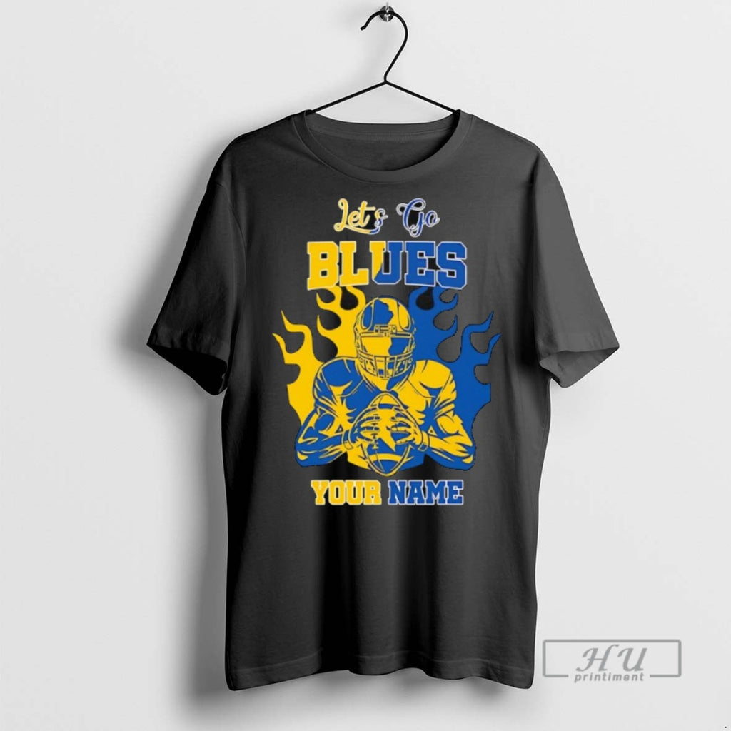 New Lets Go Blues Your Name Michigan Wolverines Player Tee Shirts Sweatshirt Hoodies