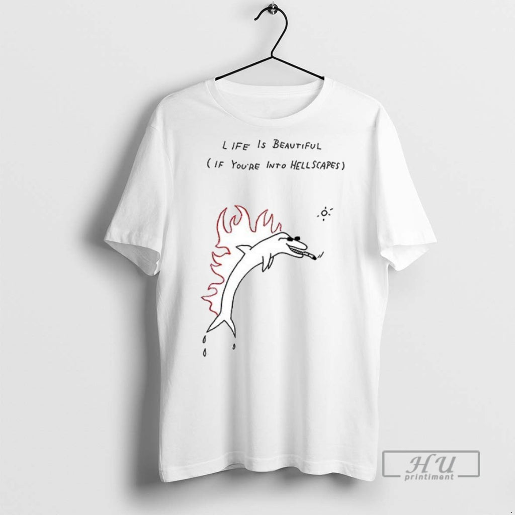 New Life Is Beautiful If Youre Into Hellscapes Ceramic Ceramic And Classic Dad Cap Tee