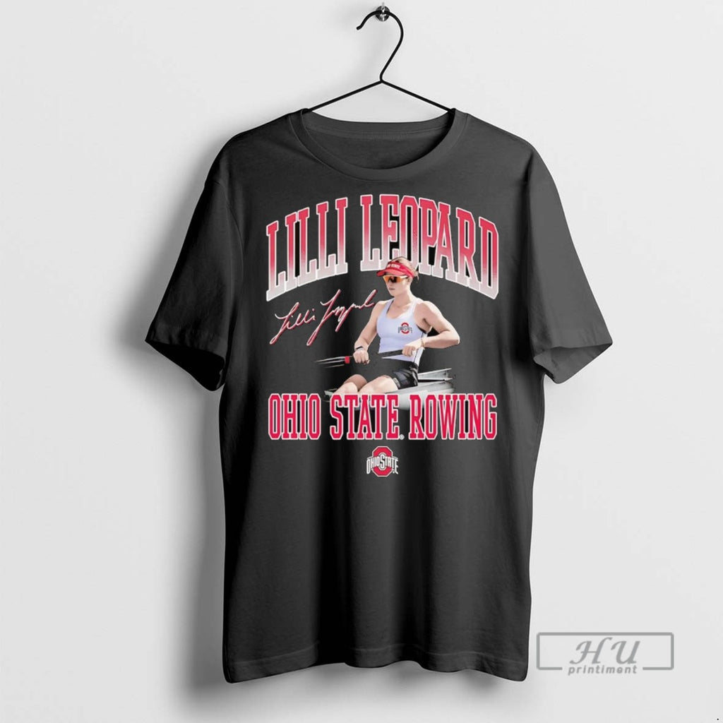New Lilli Leopard Illustrated Ohio State Rowing Signature Tee Shirts Sweatshirt Hoodies