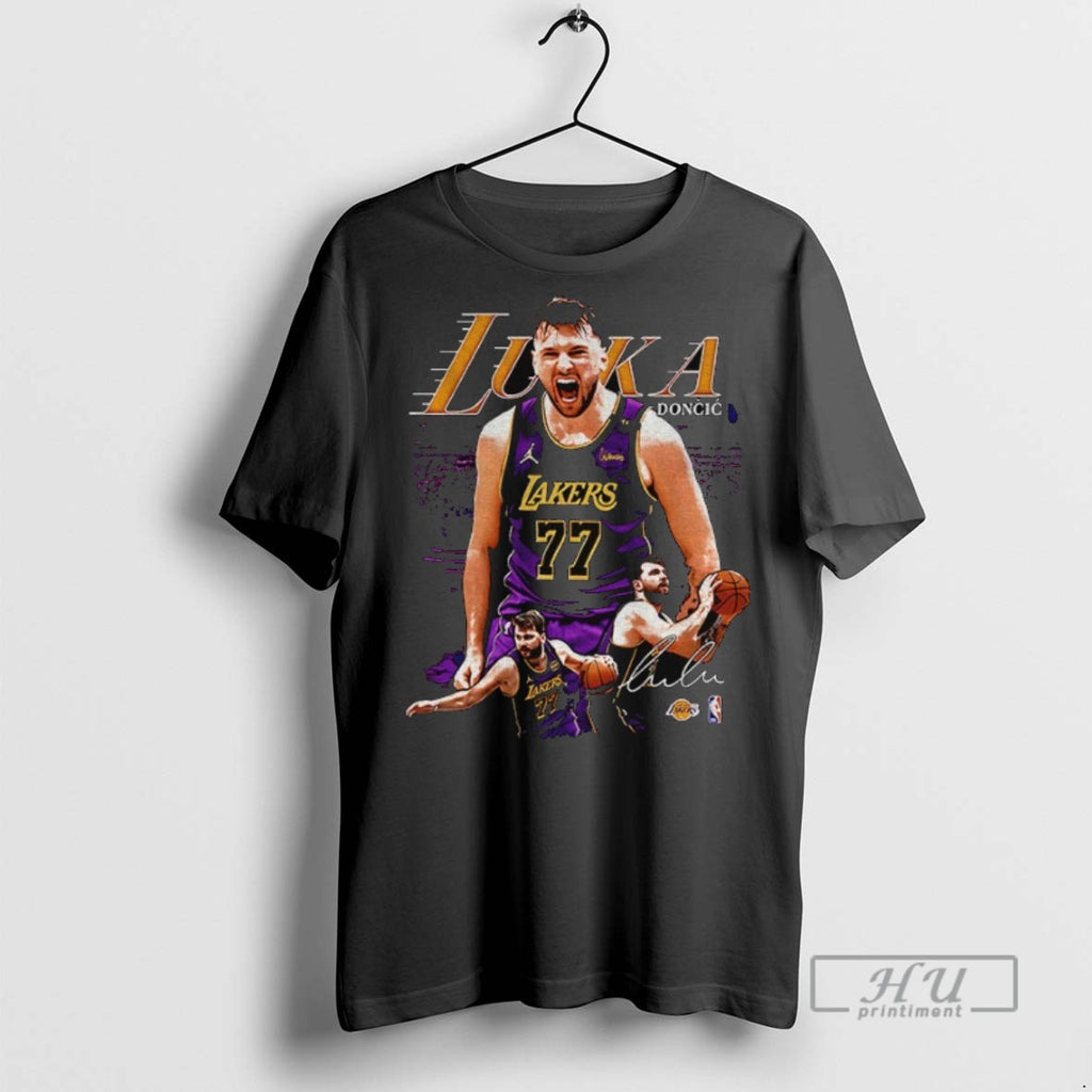 New Luka Doncic 11 Los Angeles Lakers Nba Basketball Signature Vintage Tee Shirts Sweatshirt Hoodies