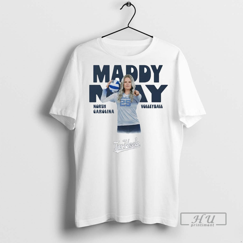 New Maddy May Illustrated North Carolina Volleyball Tee Shirts Sweatshirt Hoodies