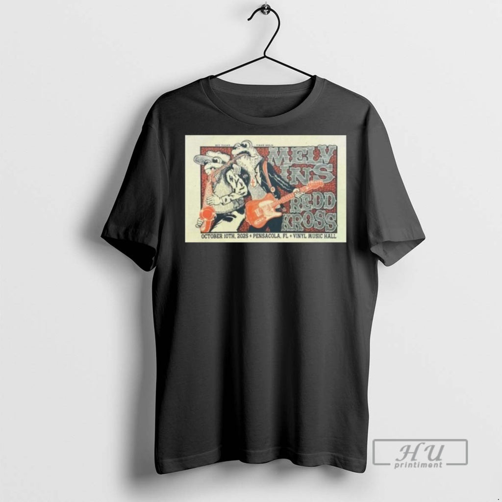 New Melvins And Redd Kross Oct 10 2025 Vinyl Music Hall In Pensacola Fl Tee