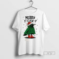 New Merry F Caw F Funny Christmas Tee Shirts Sweatshirt Hoodies