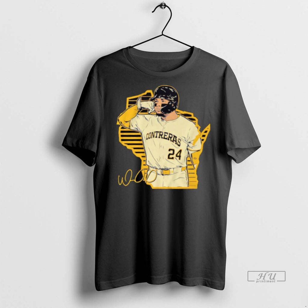New Milwaukee Brewers William Contreras Signature Call The Pen Graphic Tee Shirt Sweater