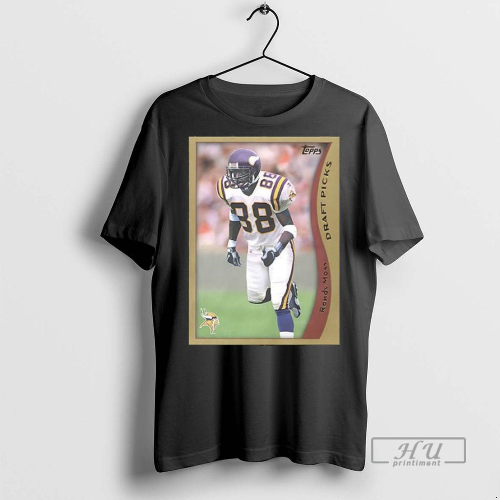 New Minnesota Vikings Randy Moss Trading Card Tee Shirts Sweatshirt Hoodies