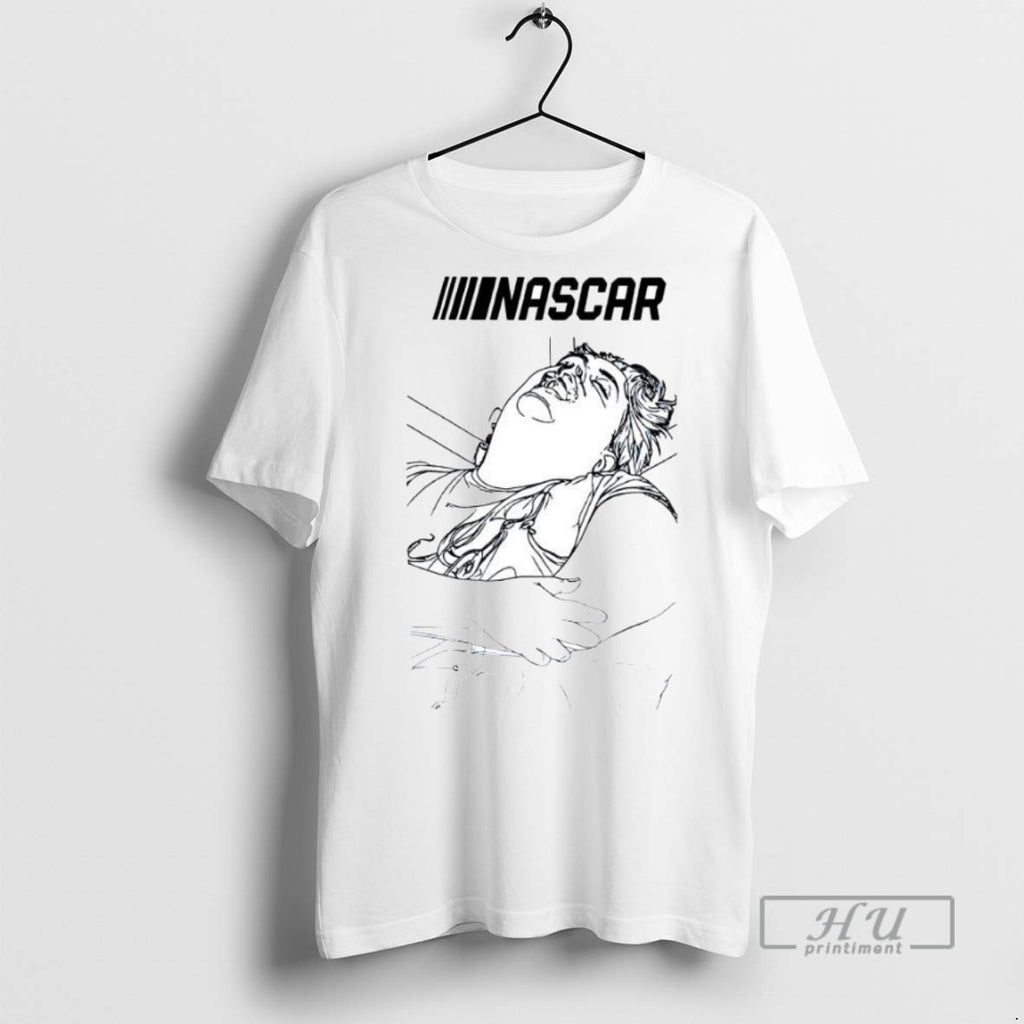 New Nascar Driver Injured Sleeping In Hospital Bed Line Art Tee Shirts Sweatshirt Hoodies