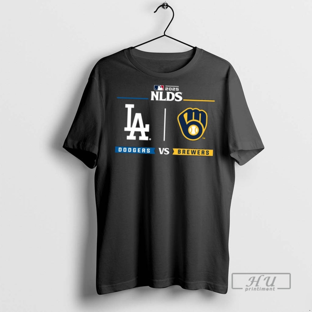 New Nlcs La Dodgers Vs Brewers 2025 Postseason Tee Shirts Sweatshirt Hoodies