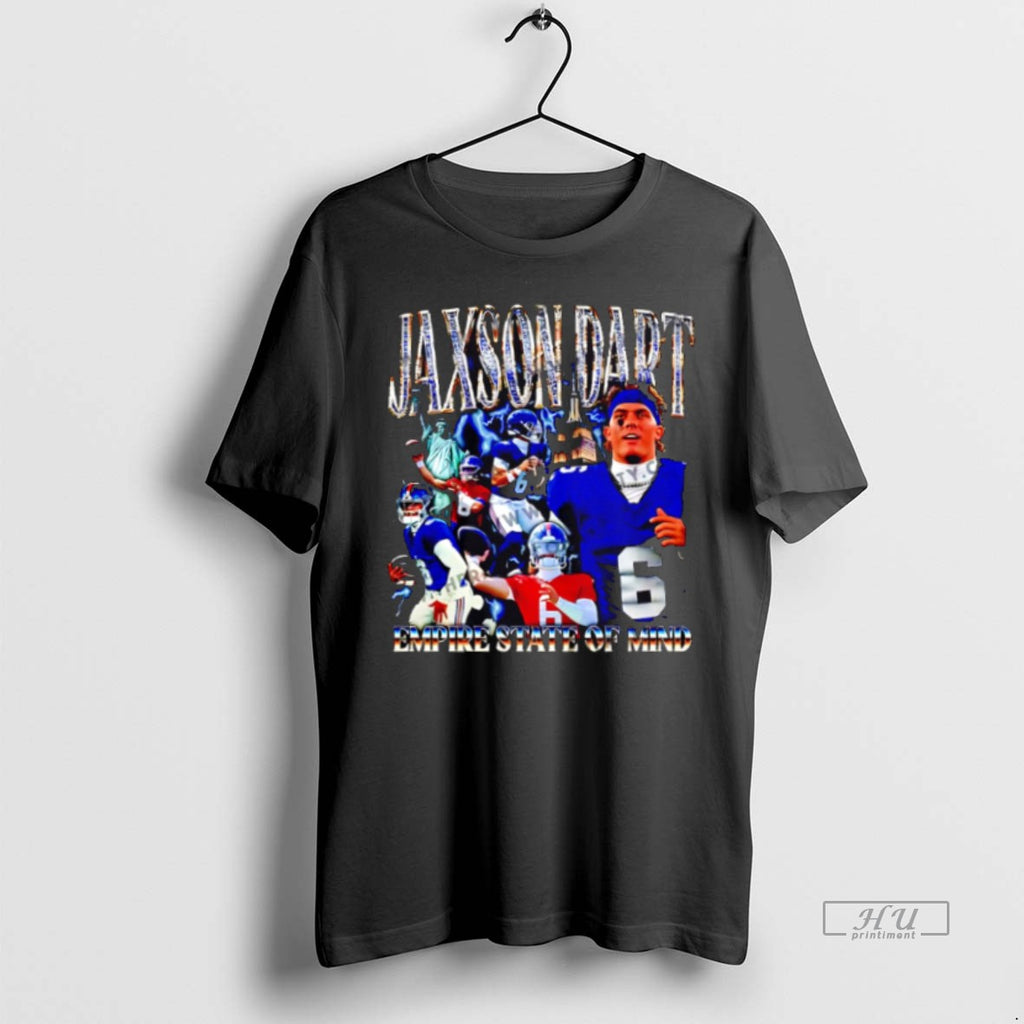 New New York Giants Jaxson Dart Empire State Of Mind Graphic Tee Shirt Sweater