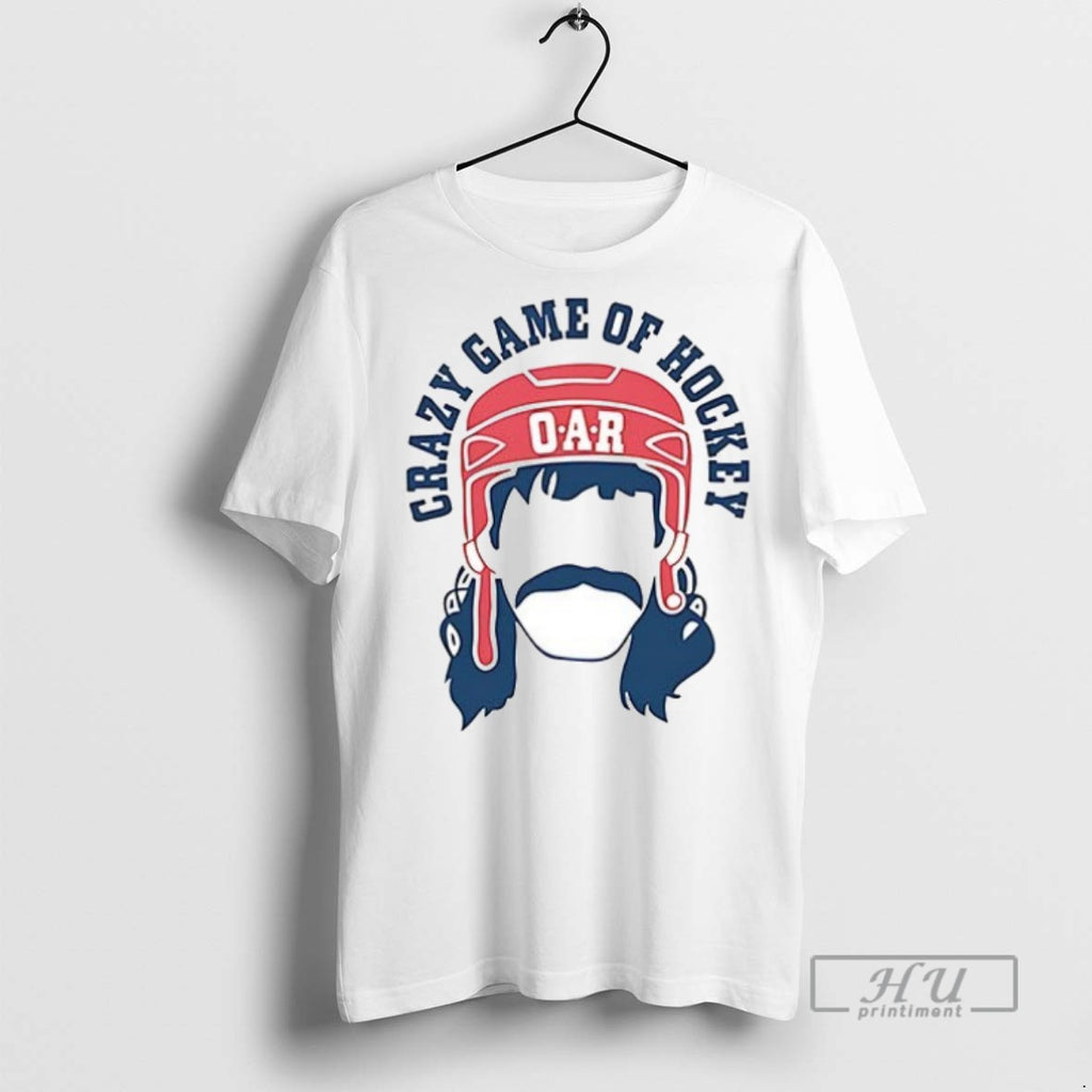 New O A R Crazy Game Of Hockey Ceramic Ceramic And Classic Dad Cap Tee