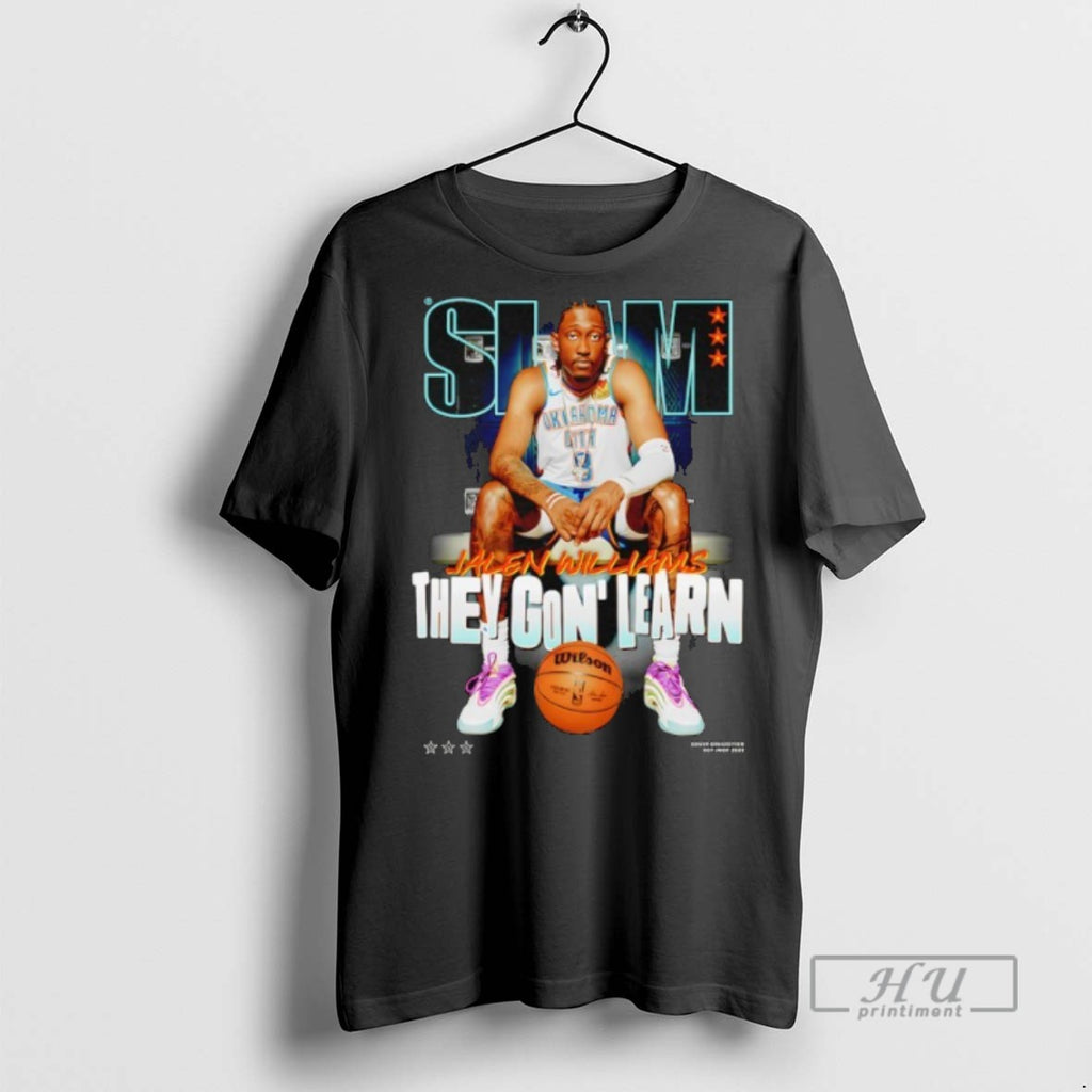 New Oklahoma City Thunder Jalen Williams Slam October November 2025 Cover Tee Shirts Sweatshirt Hoodies