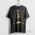 New Oklahoma City Thunders Gilgeous Alexander Shai Golden Shoe Graphic Double Sided Tee Shirts
