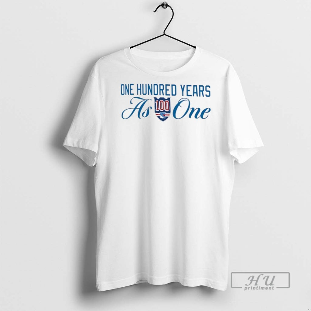 New One Hundred Years As One New York Rangers Tee Shirts Sweatshirt Hoodies
