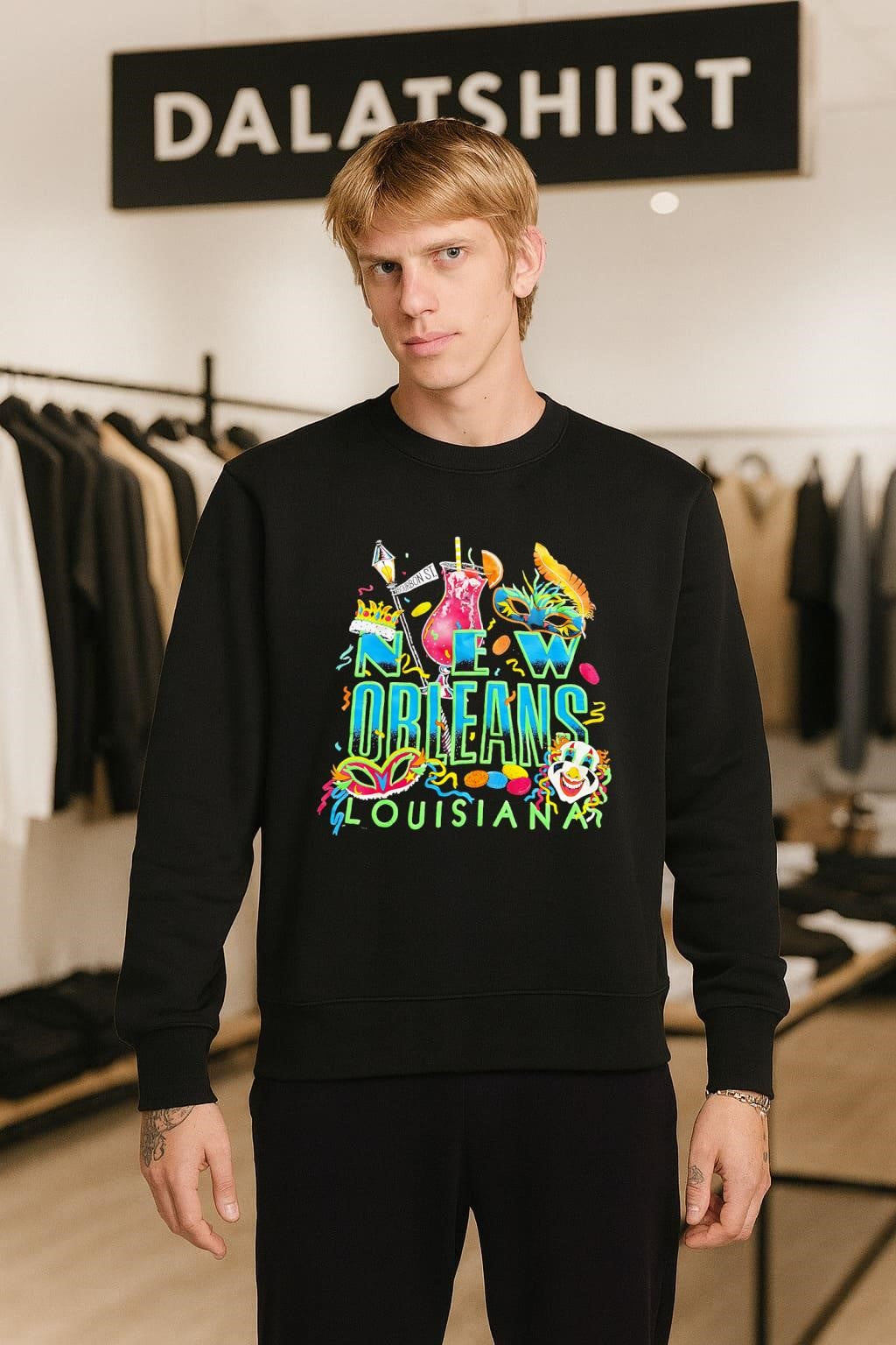 New Orleans Louisiana Mardi Gras Bourbon Street shirt