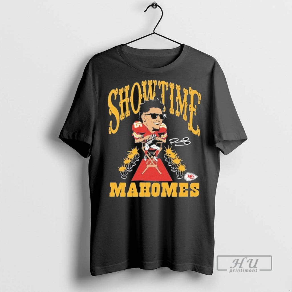 New Patrick Mahomes Showtime Kansas City Chiefs Caricature Player Tee Shirts Sweatshirt Hoodies