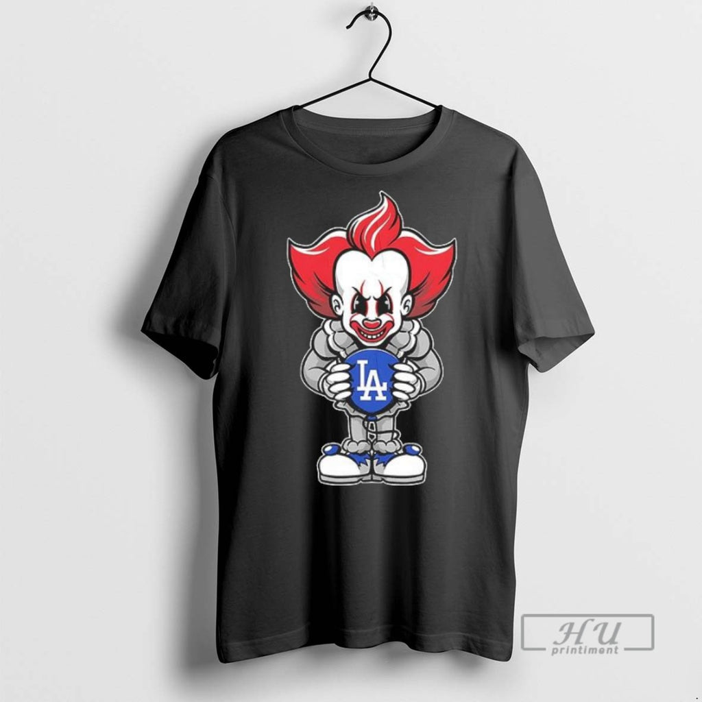 New Pennywise Los Angeles Dodgers Halloween Tee Shirts Sweatshirt Hoodies