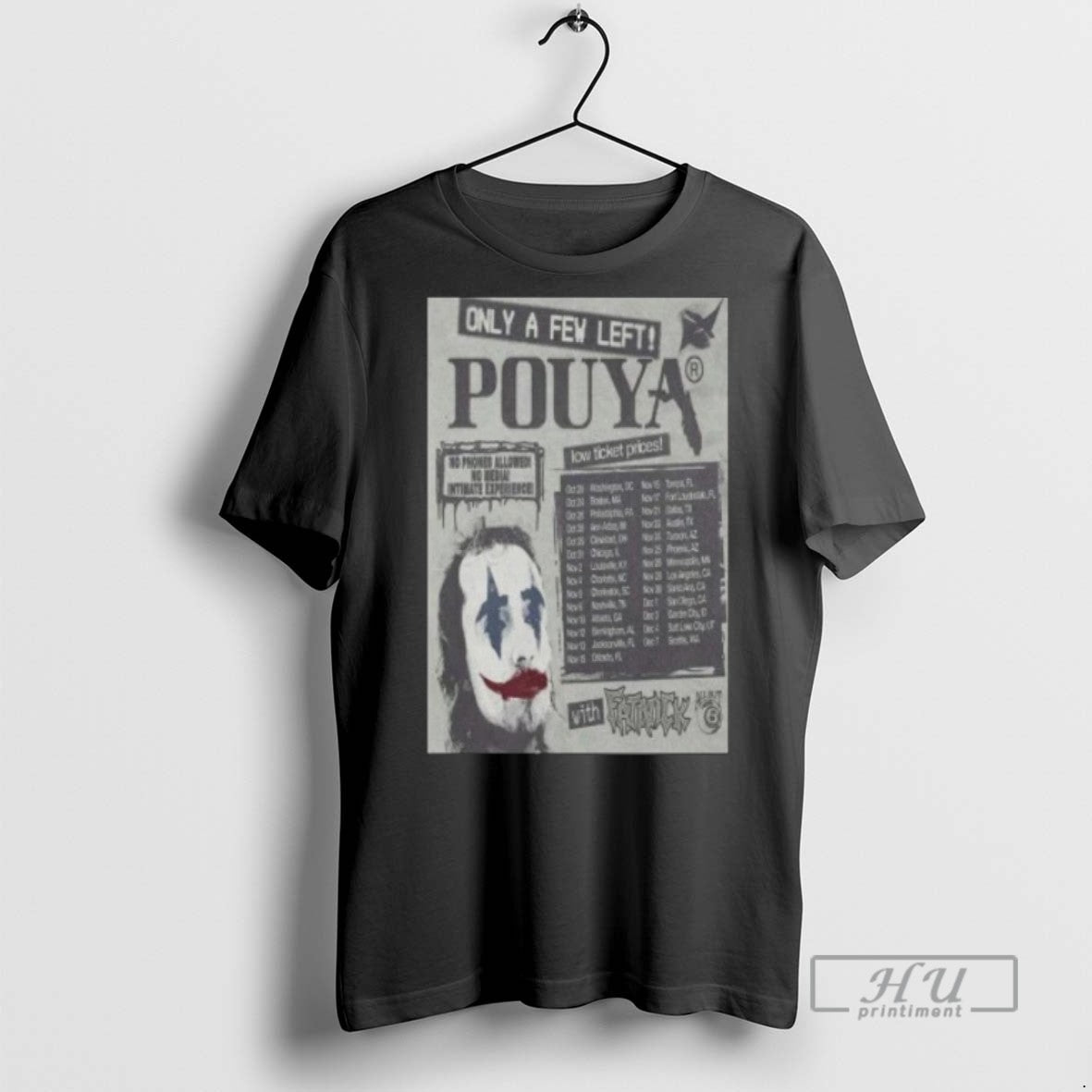 New Pouya Only A Few Left 2025 Tour Tee Shirts Sweatshirt Hoodies