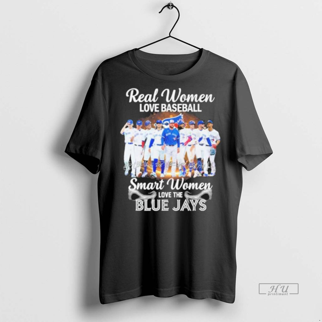 New Real Women Love Baseball Smart Women Love The Toronto Blue Jays Postseason Graphic Tee