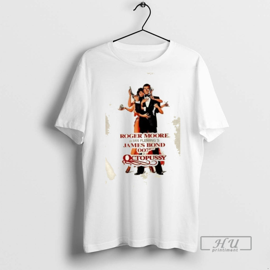 New Roger Moore As Ian Flemings James Bond 007 In Octopussy Tee Shirts Sweatshirt Hoodies