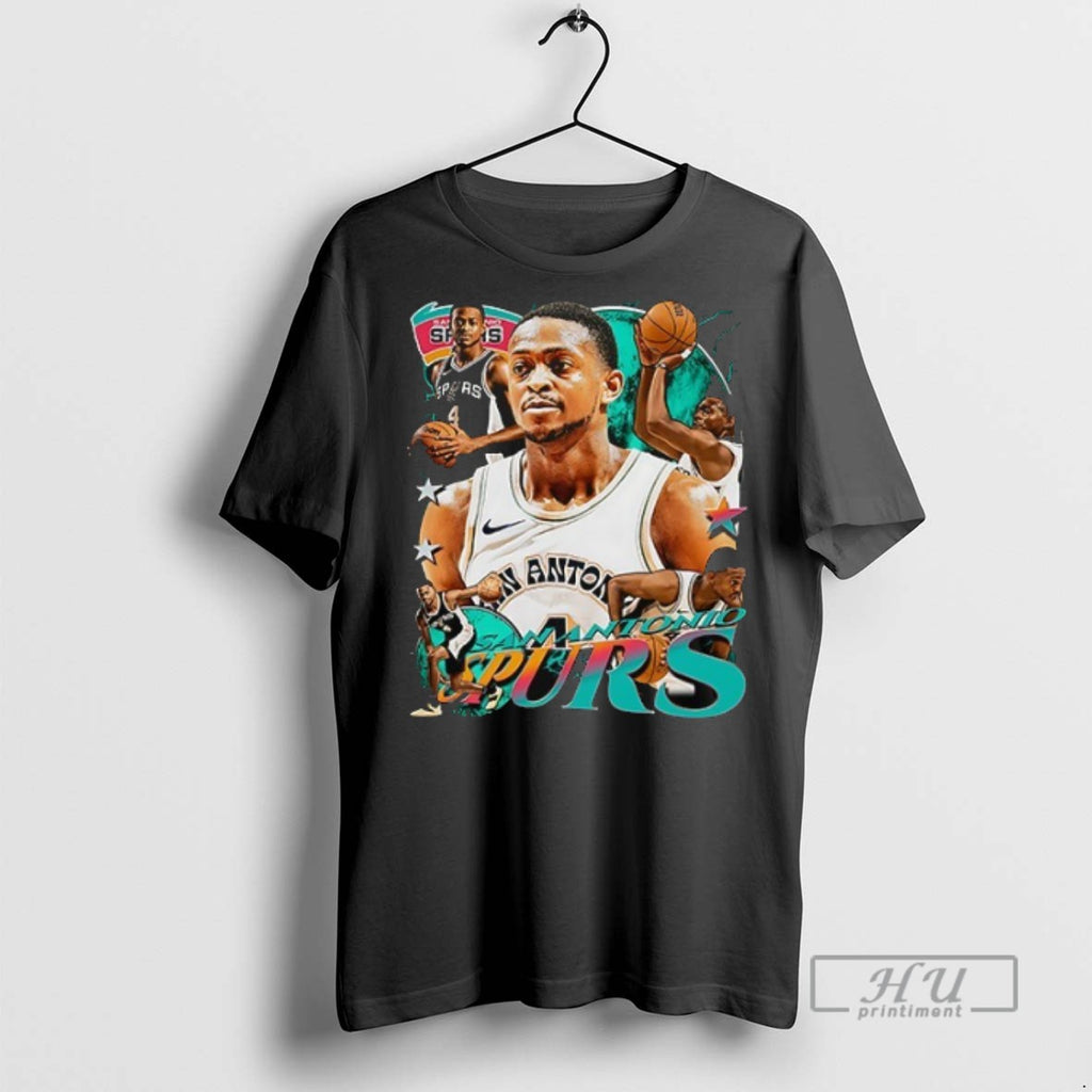 New San Antonio Spurs Deaaron Fox Signature Graphic Double Sided Tee Shirts Sweatshirt Hoodies