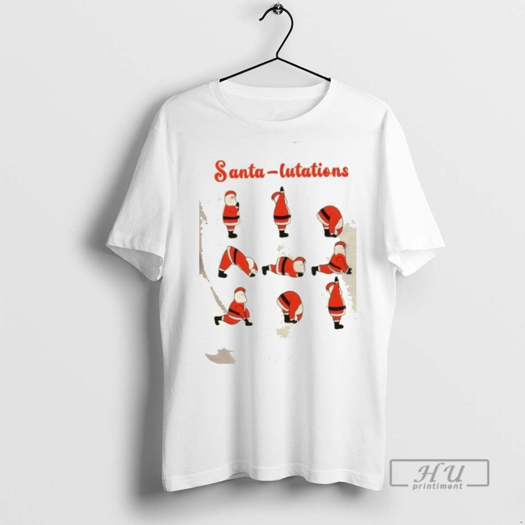 New Santa Lutations Christmas Tee Shirts Sweatshirt Hoodies