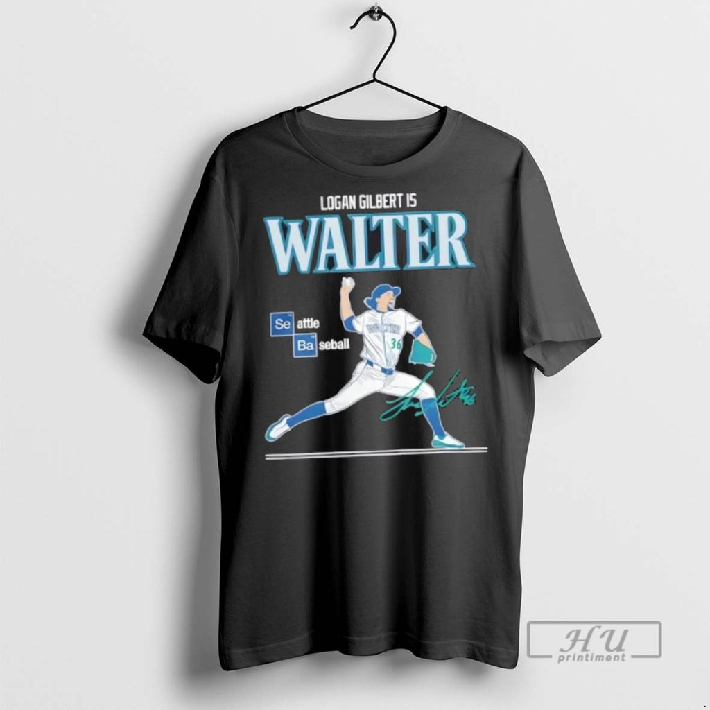 New Seattle Mariners Logan Gilbert Is Walter Signature Tee Shirts Sweatshirt Hoodies