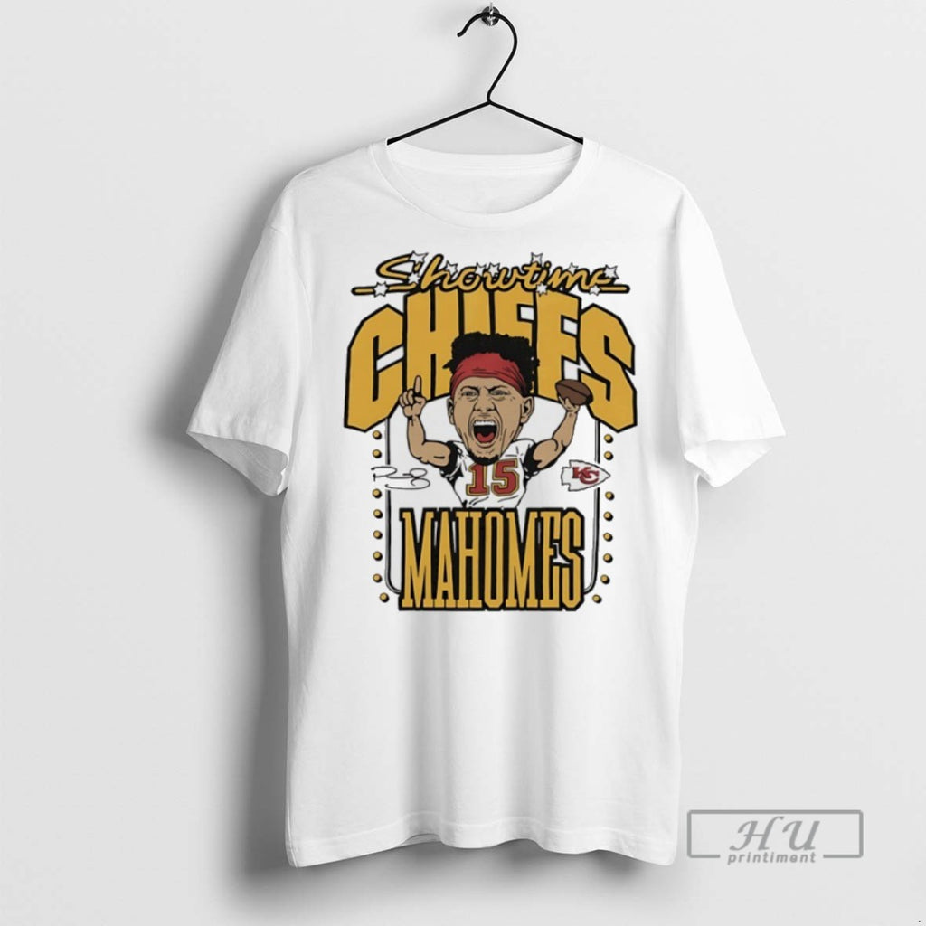 New Showtime Chiefs Patrick Mahomes Signature Caricature Tee Shirts Sweatshirt Hoodies