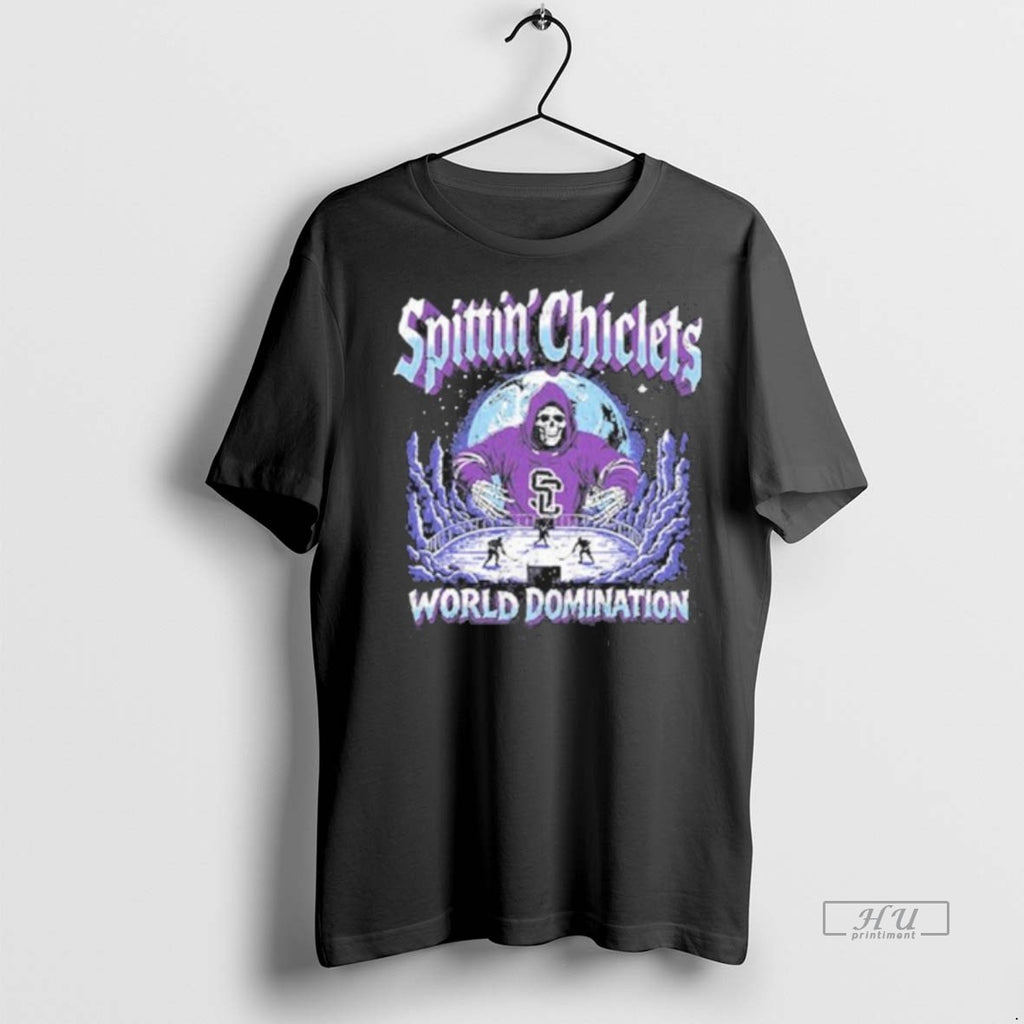 New Spittin Chiclets World Domination Graphic Tee Shirt Sweater