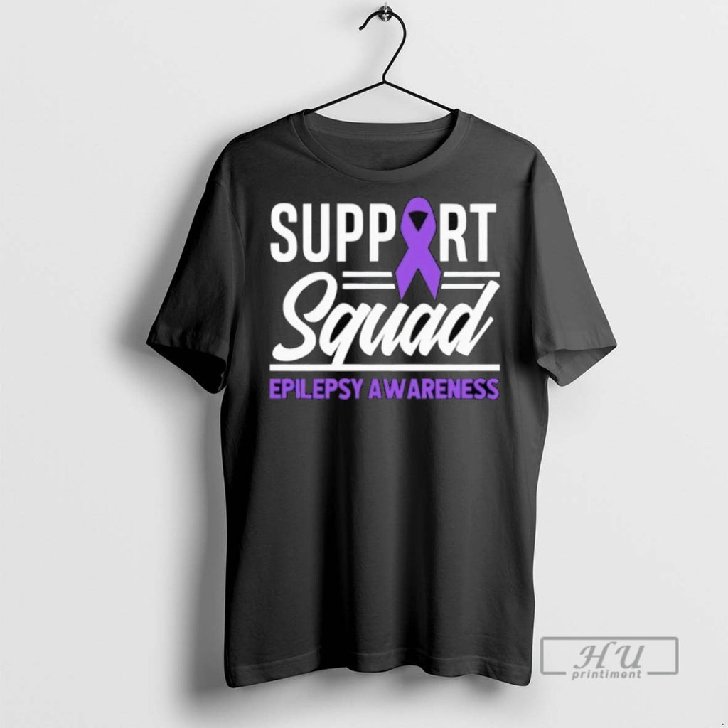 New Support Squad Epilepsy Awareness Tee Shirts Sweatshirt Hoodies