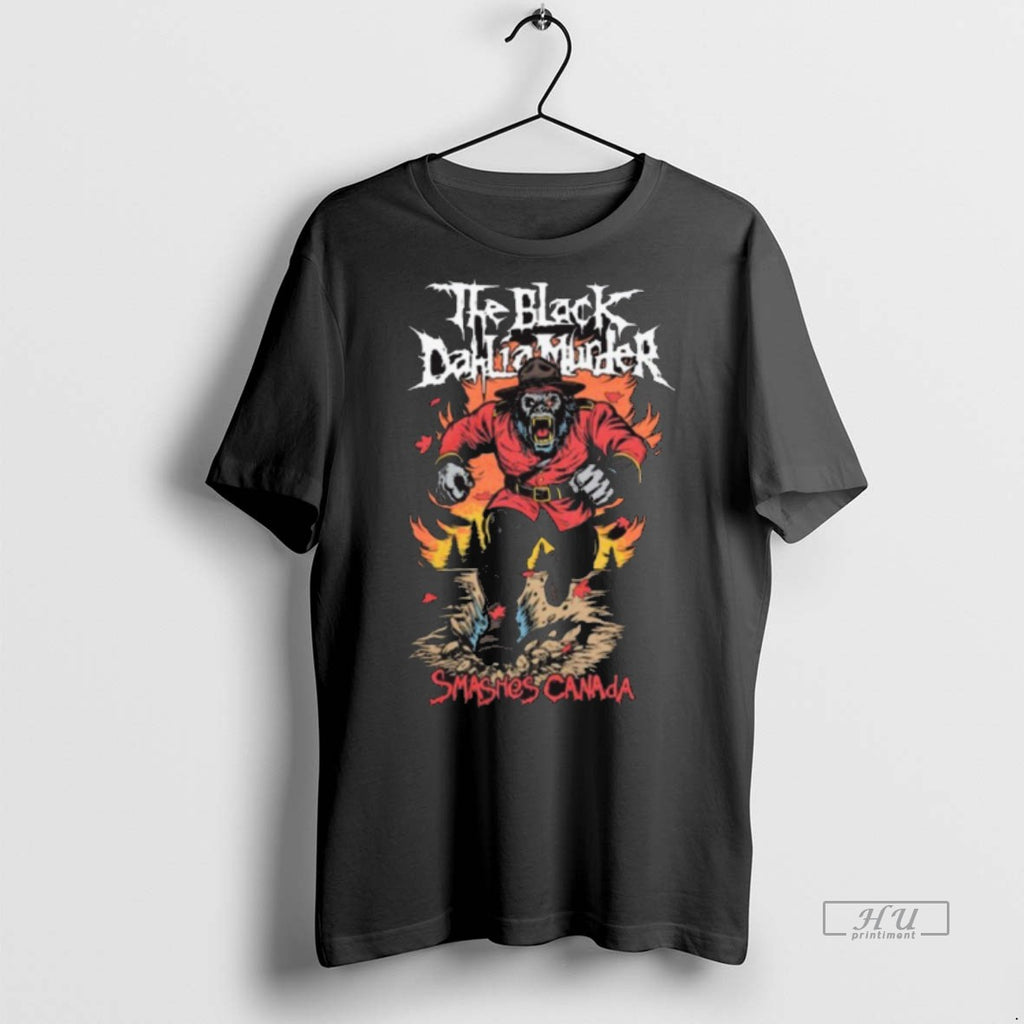 New The Black Dahlia Murder Smashes Canada 2025 Painting Graphic Tee Shirt Sweater
