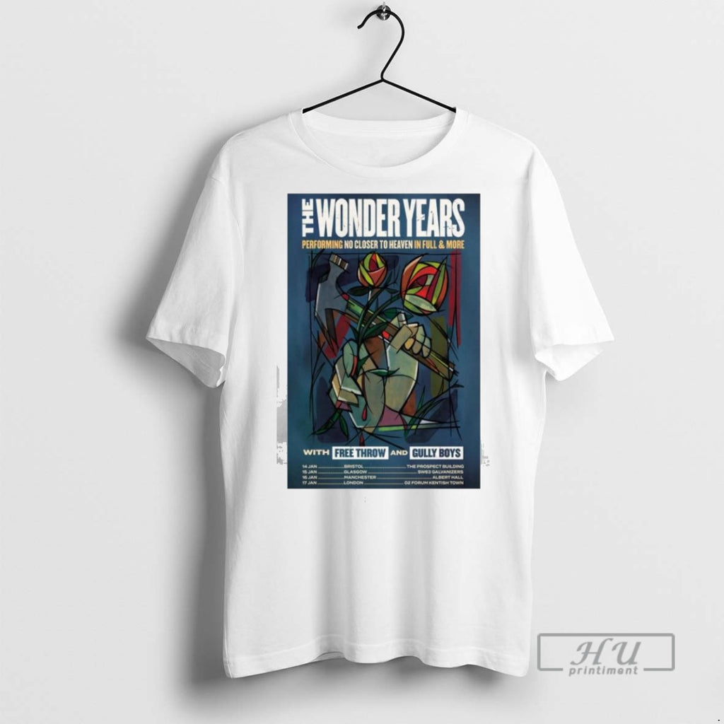 New The Wonder Years No Closer To Heaven 10 Year Anniversary Tour 2026 Tee Shirts