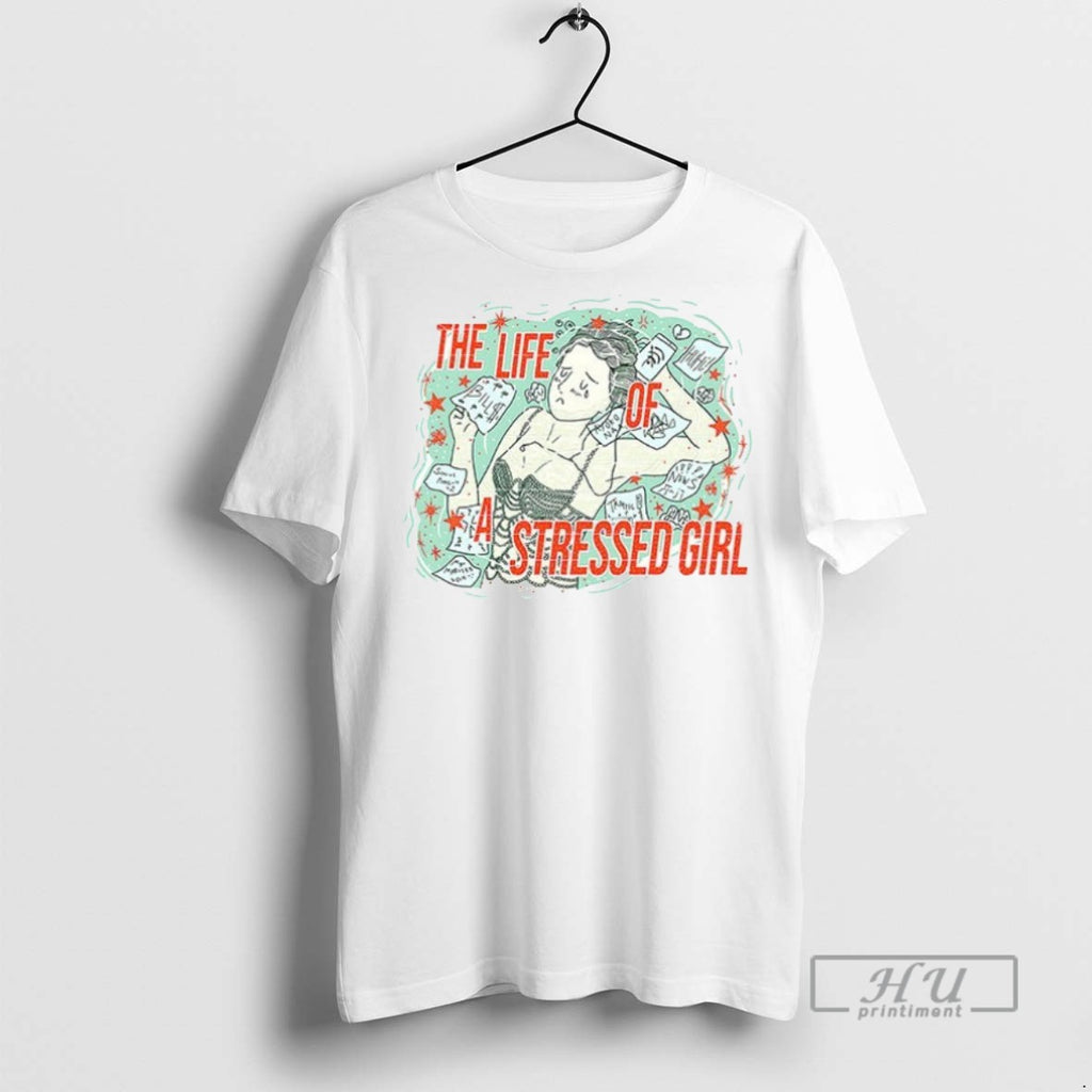 New The Life Of A Stressed Girl Ceramic Ceramic And Classic Dad Cap Tee Shirts