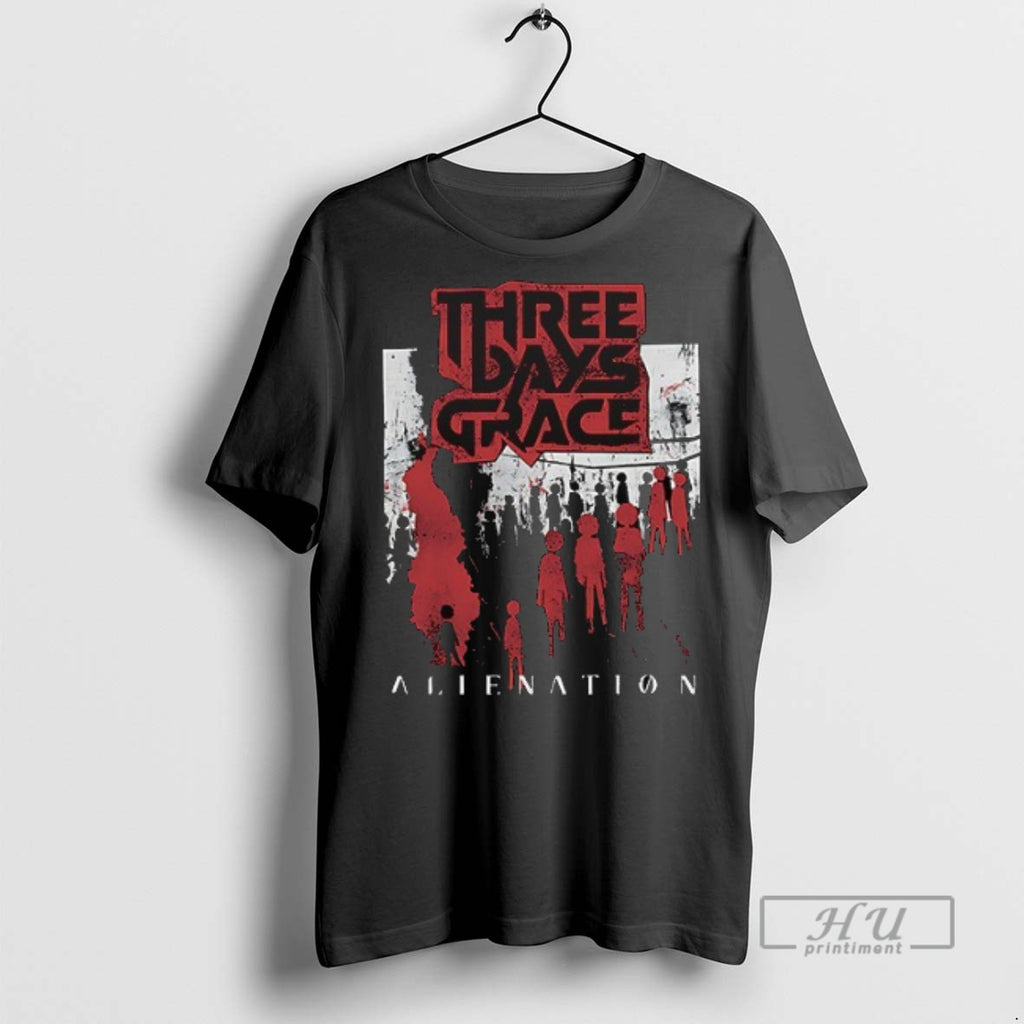 New Three Days Grace Alienation Cities Double Sided Tee Shirts Sweatshirt Hoodies