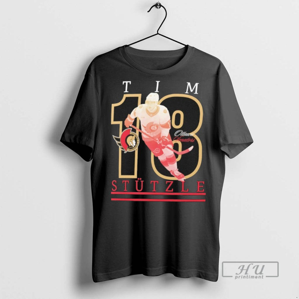 New Tim Stutzle 18 Ottawa Senators Player Show Tee Shirts Sweatshirt Hoodies
