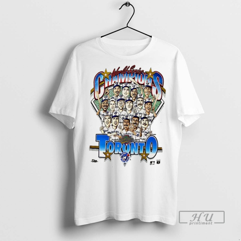 New Toronto Blue Jays World Series Champions Caricature 1992 Tee Shirts Sweatshirt Hoodies