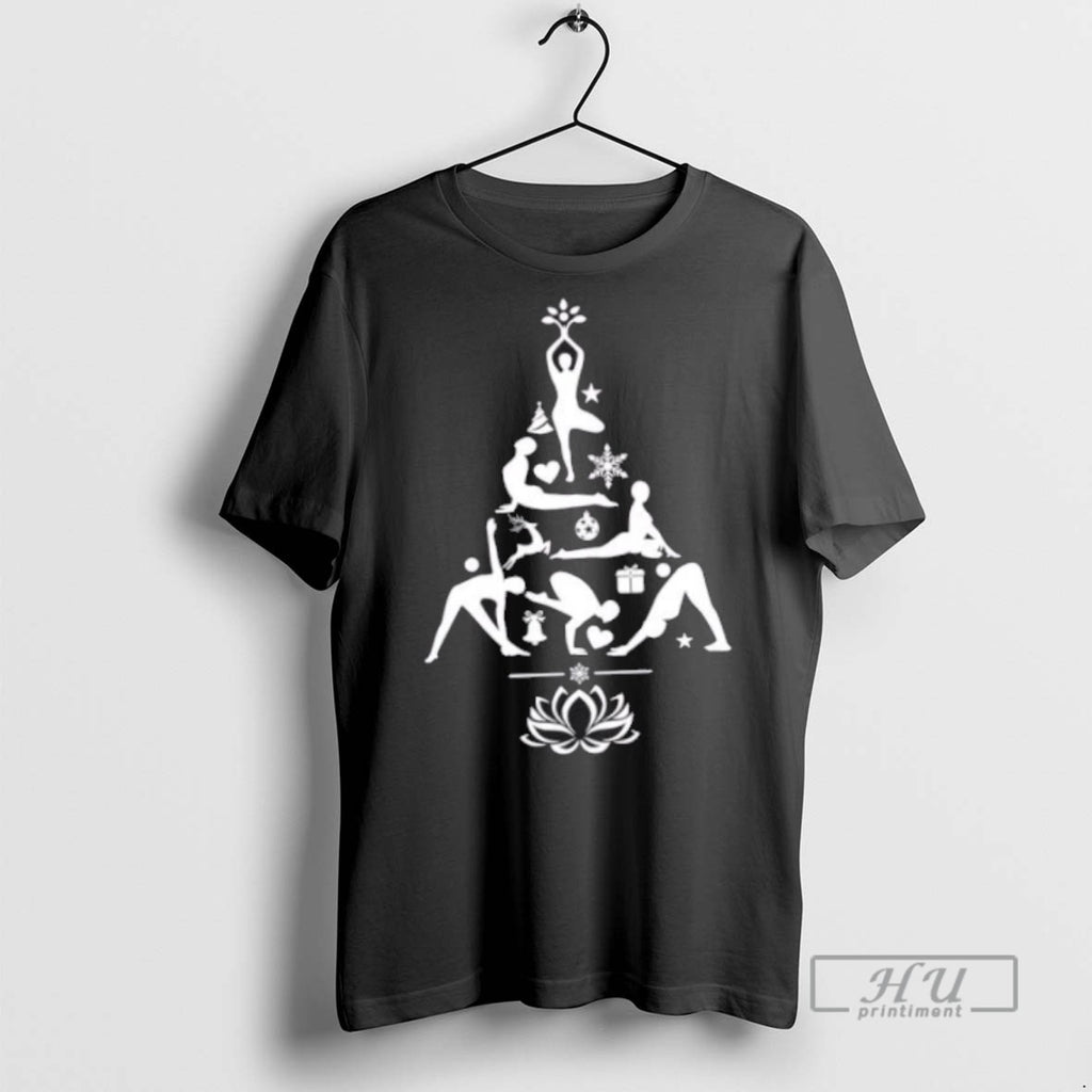 New Tree Of Yoga Cheer Christmas Tee Shirts Sweatshirt Hoodies