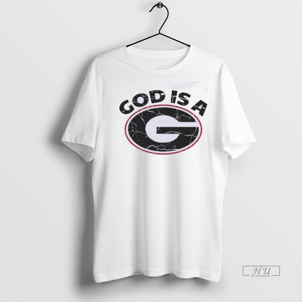 New Uga God Is A G Logo Graphic Tee Shirt Sweater