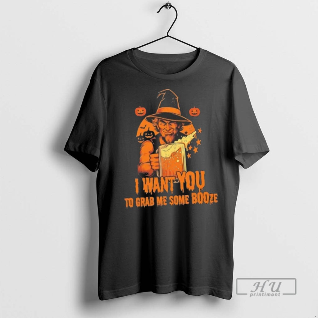 New Uncle Sam I Want You To Grab Me Some Booze Beer Halloween Tee Shirts