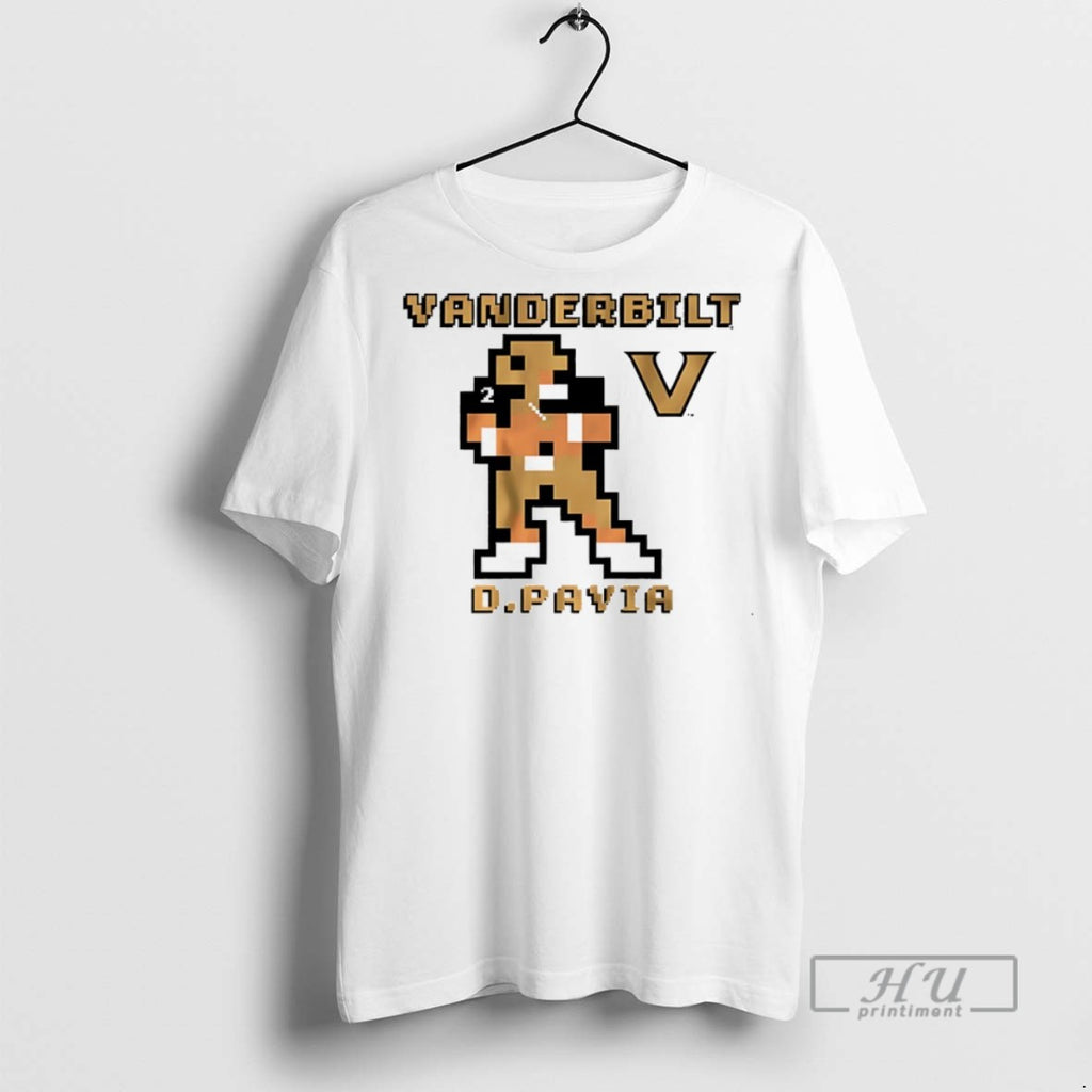 New Vanderbilt Commodores Football Diego Pavia Pixel Tee Shirts Sweatshirt Hoodies