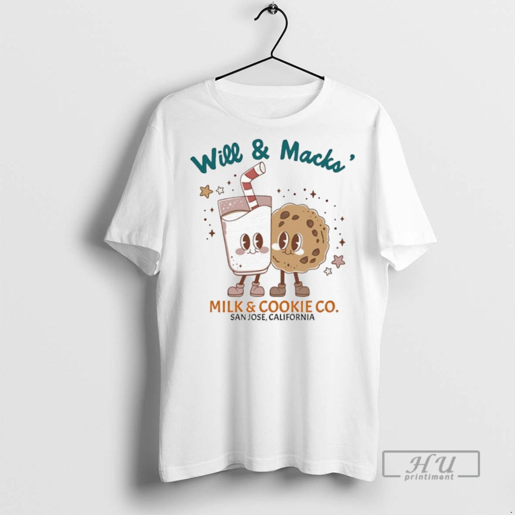 New Will Macks Milk Cookie Co San Jose California Tee Shirts Sweatshirt Hoodies