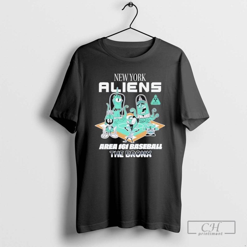New York Aliens Area 161 Baseball The Bronx T Shirts