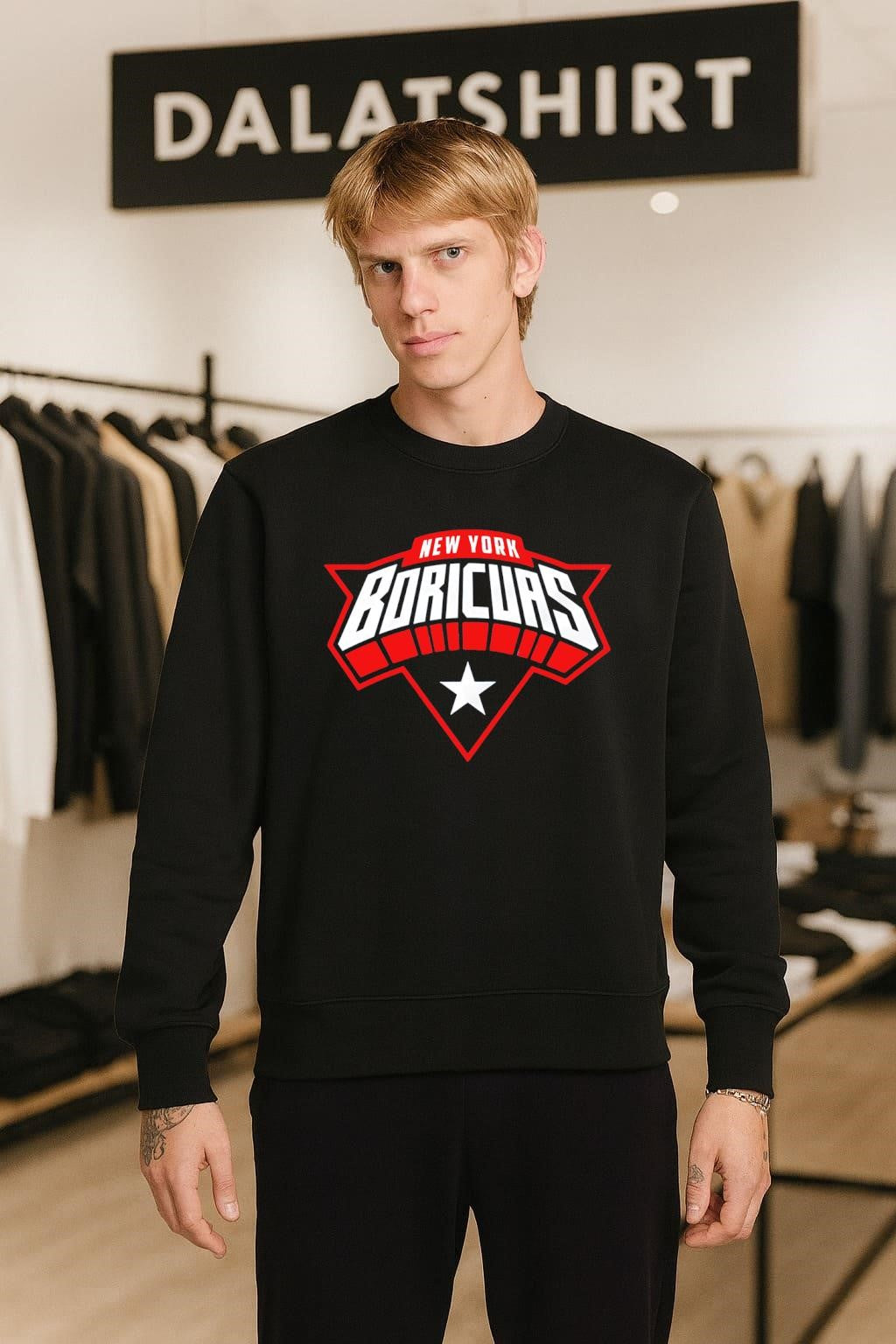 New York Boricuas Star and Stripes Logo shirt