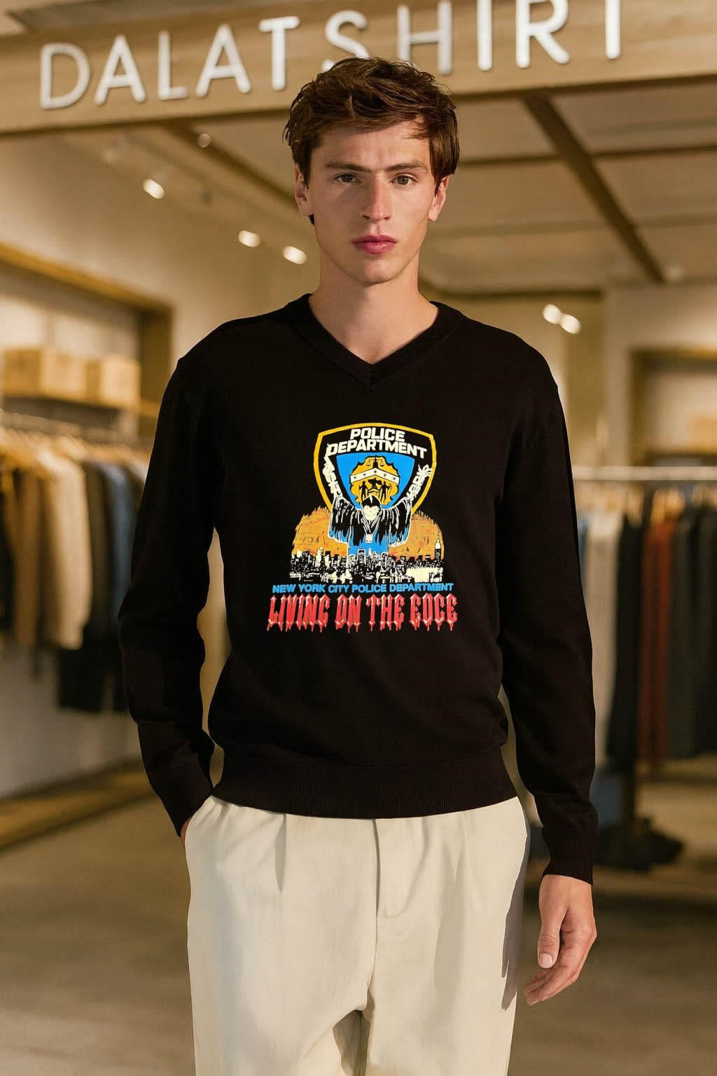 New York City Police Department Living on the Edge shirt