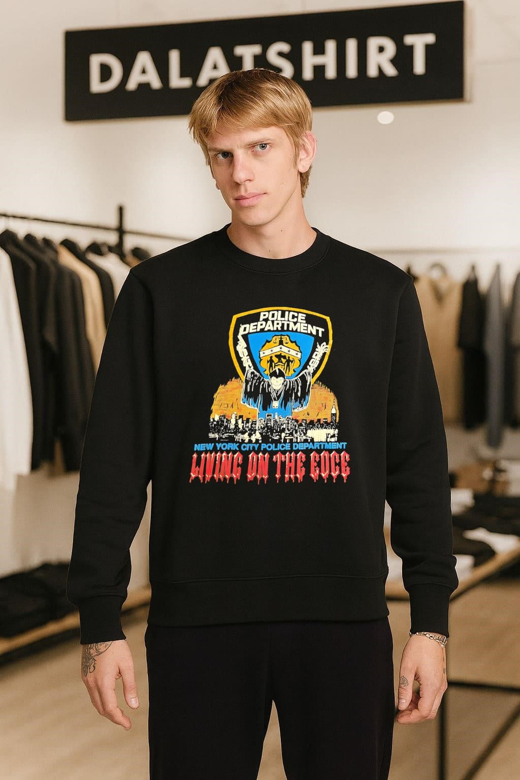New York City Police Department Living on the Edge shirt