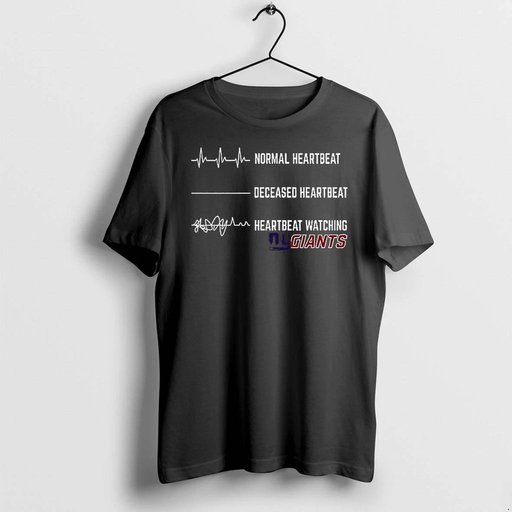 New York Giants Football Normal Heartbeat Deceased Heartbeat Heartbeat Watching Tshirts Sweater