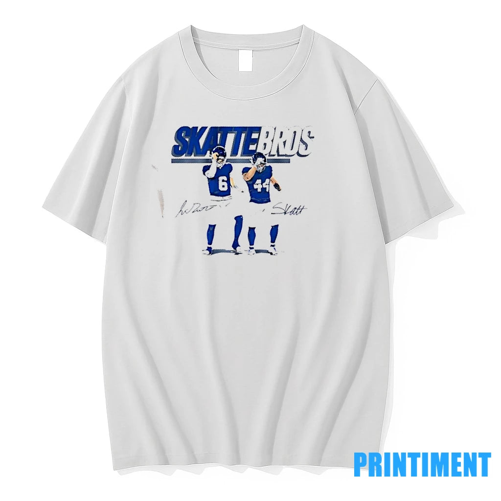 New York Giants Jaxson Dart And Cam Skattebo Skattebros Signatures Tshirts Sweater